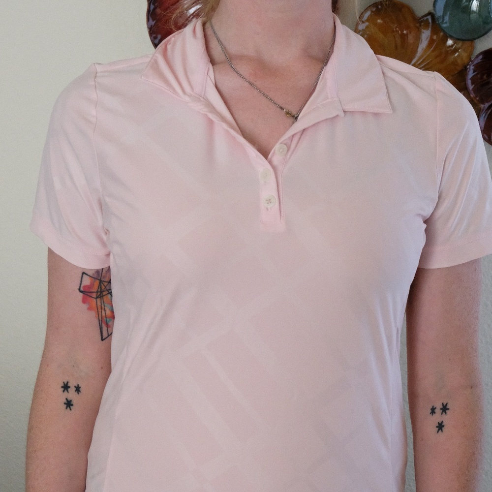 Millenial Pink Nike Golf Shirt